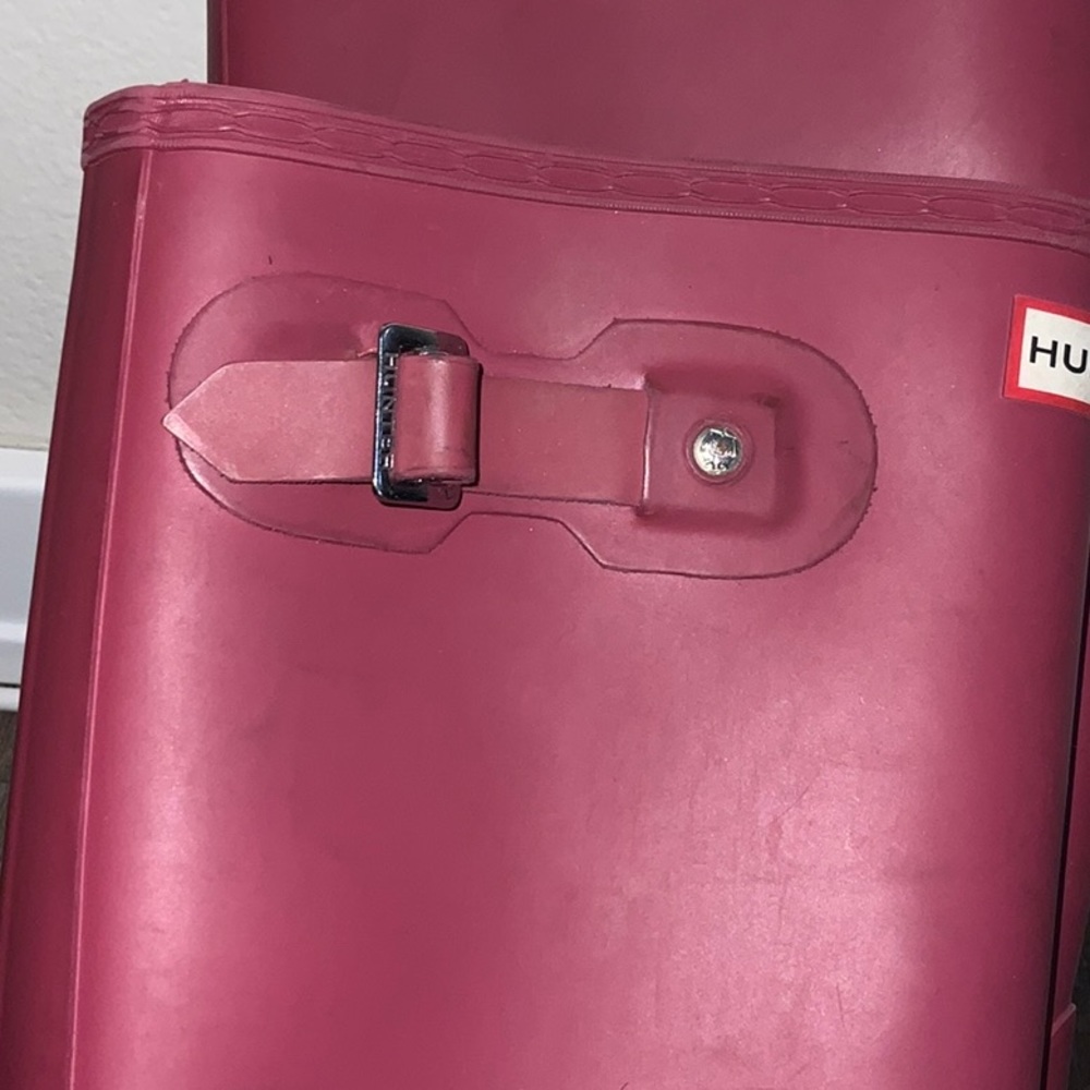 Rust/Dark Pink Hunter Boots - Picture 4 of 5